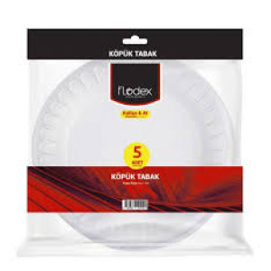 FLODEX KÖPÜK TABAK BÜYÜK 20CM 5 Lİ (100)