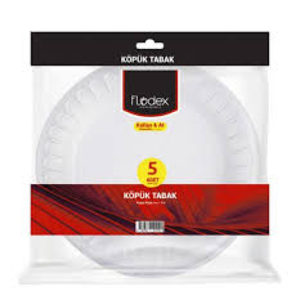 FLODEX KÖPÜK TABAK BÜYÜK 20CM 5 Lİ (100)