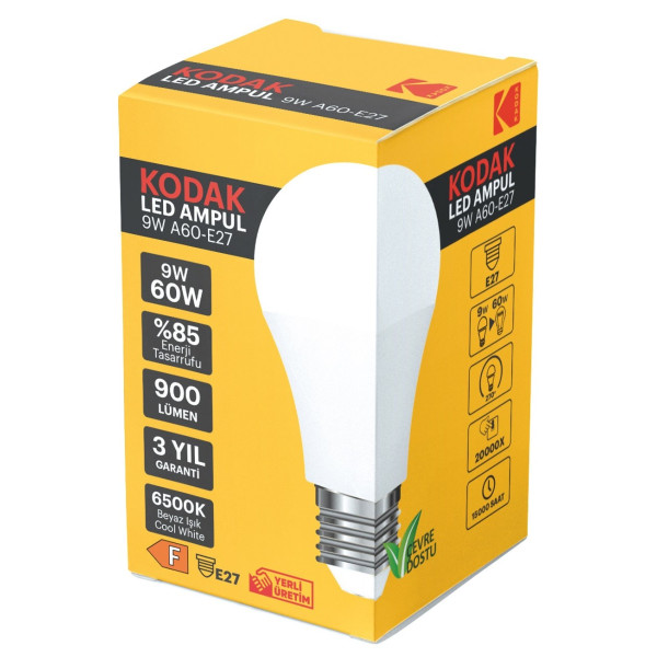 KODAK 9W BEYAZ LED AMPÜL A60-E27