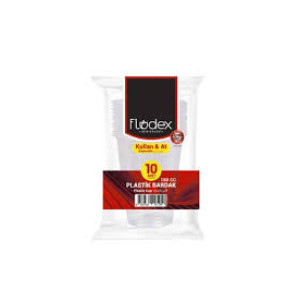 FLODEX PLASTİK BARDAK 180CC 10 LU EKO